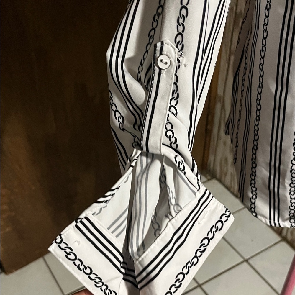 Striped Button-Up Shirt - Picture 2 of 3